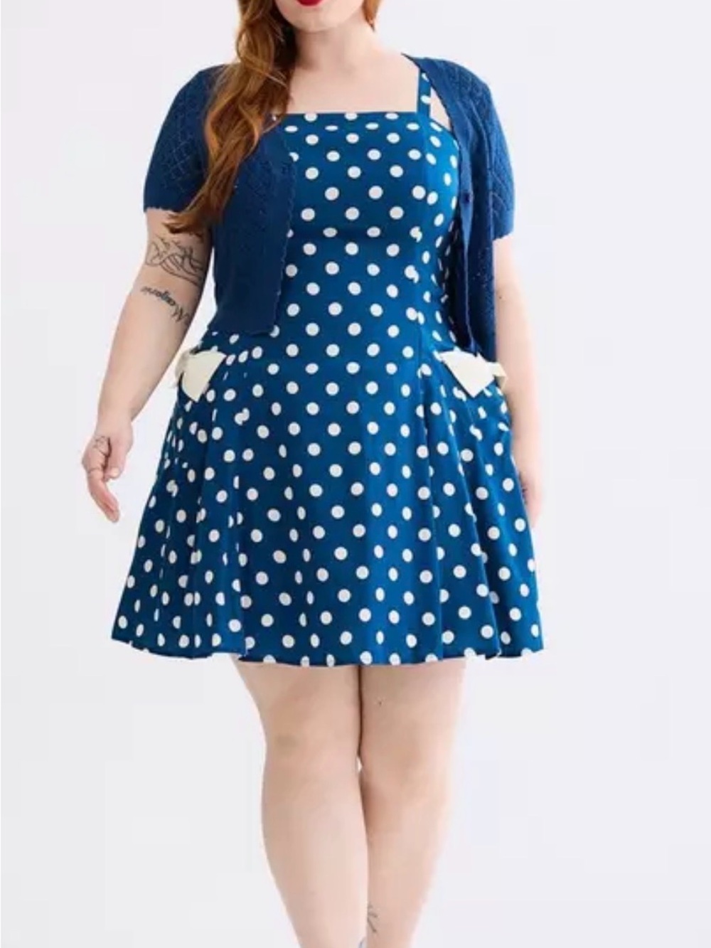 NWOT TORRID Polka Dot Retro Chic Fit & Flare Dress SIZE 2X